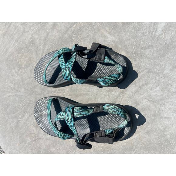 Men’s z1 classic Chaco sandals river water travel size 13 hiking blue & green main image 5